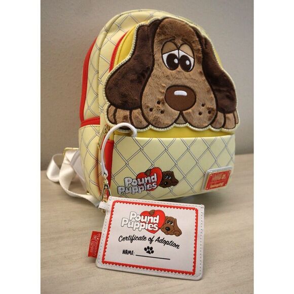 Loungefly PUPBK0001 Hasbro Pound Puppies Plush Mini Backpack & Card Holder - Picture 1 of 12